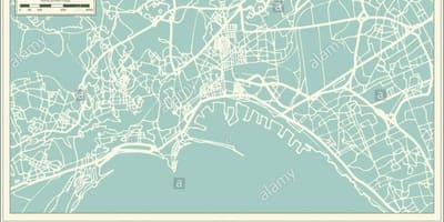 Карта Неаполя, Італія Місто