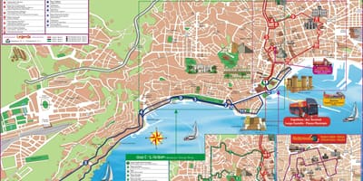 Карта автобусних маршрутів Неаполь 