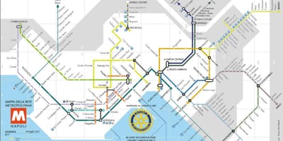 Метро Неаполь Італія карта