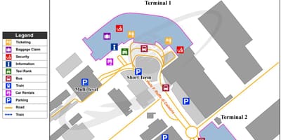 Карта аеропорту Неаполя 